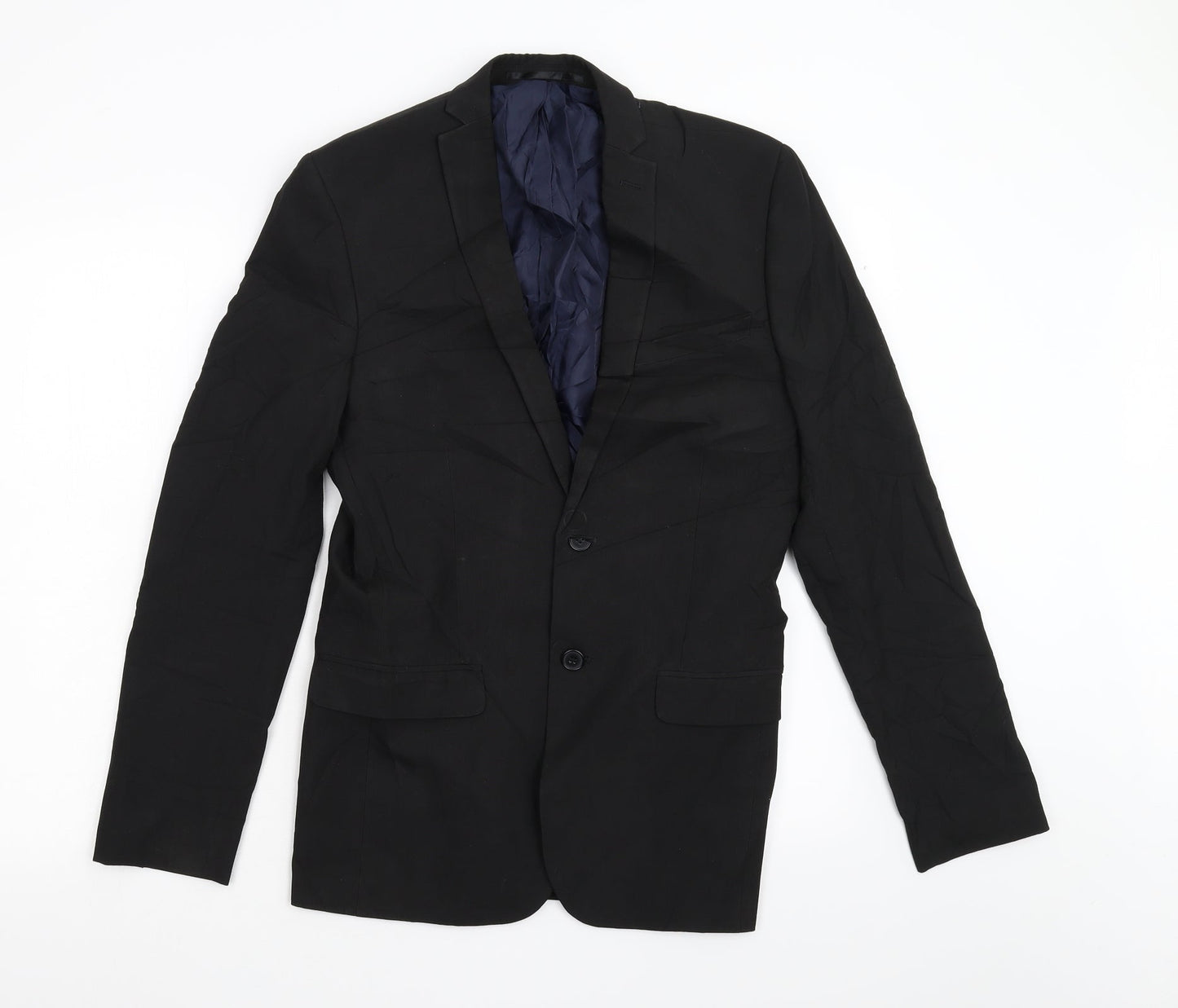 Mens UK Size 36 Red Herring Regular Black Suit Jacket