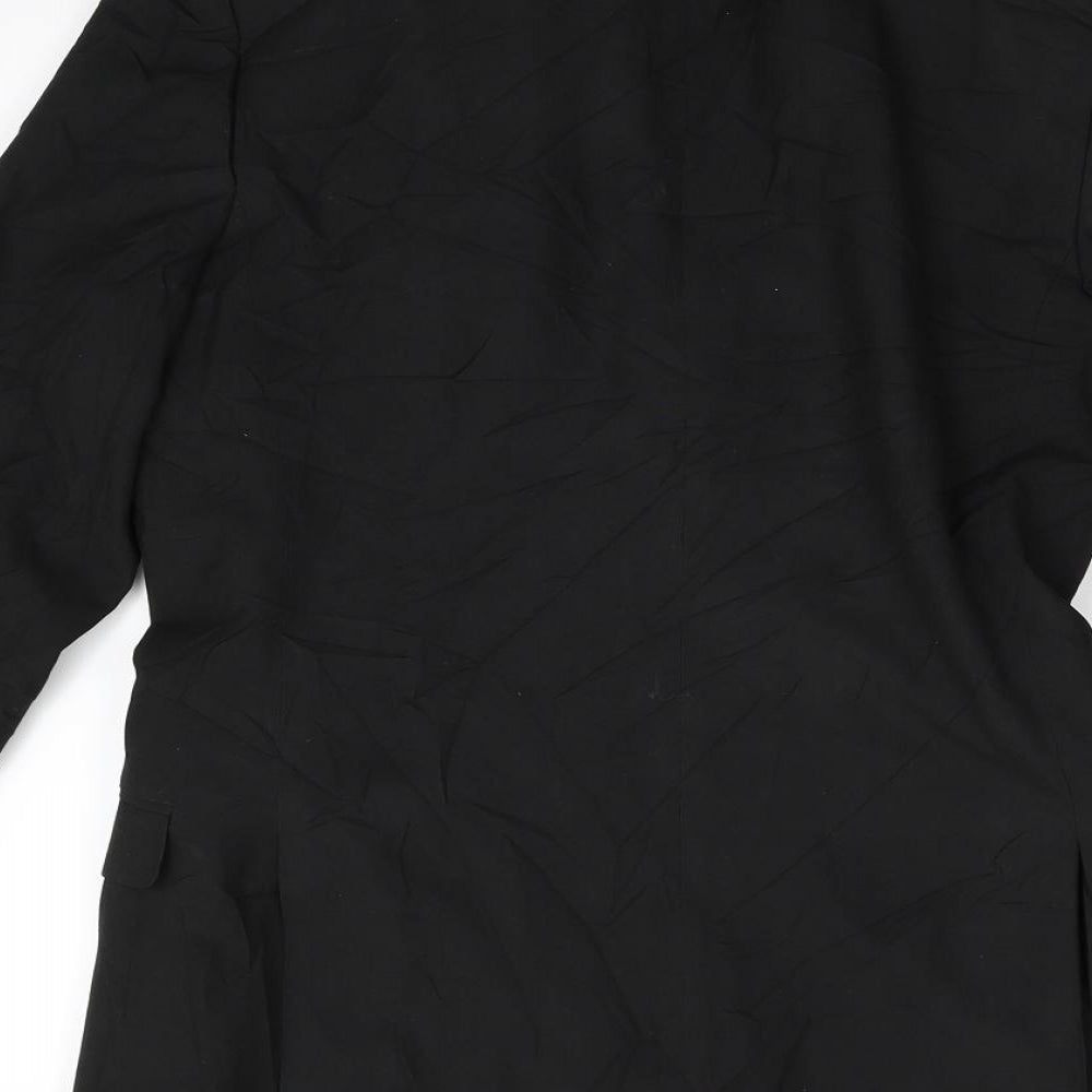 Mens UK Size 36 Red Herring Regular Black Suit Jacket