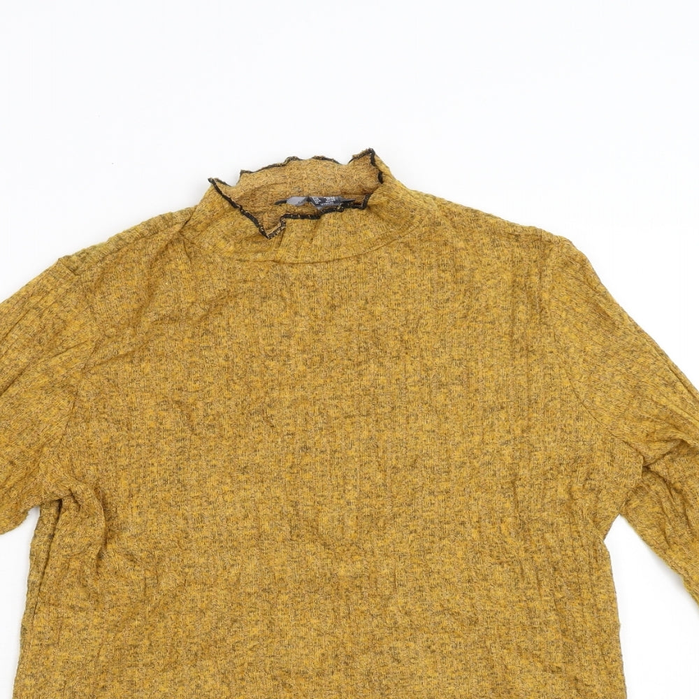 Primark Womens Yellow  Knit Pullover Jumper Size L