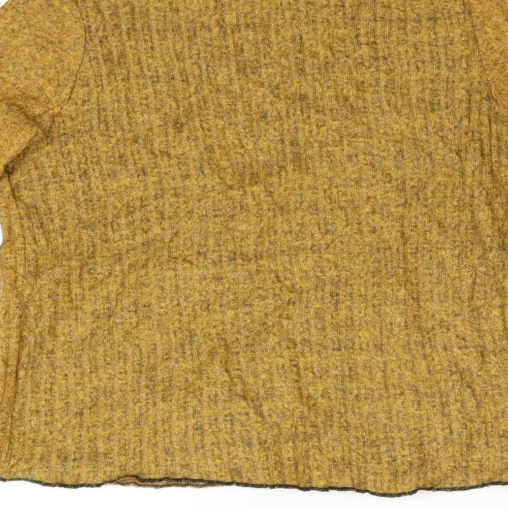 Primark Womens Yellow  Knit Pullover Jumper Size L