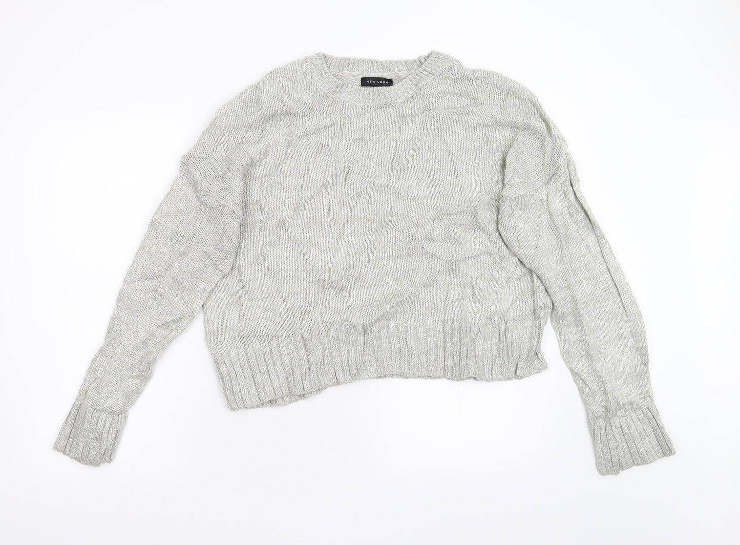 Womens UK Size L New Look Grey Pullover Jumper