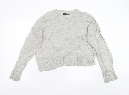 Womens UK Size L New Look Grey Pullover Jumper
