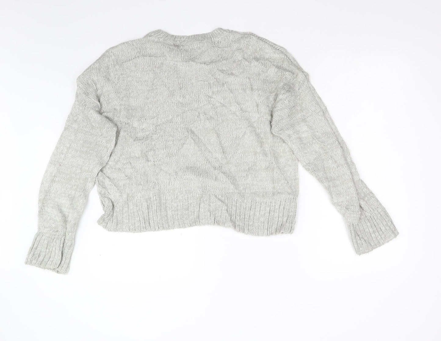 Womens UK Size L New Look Grey Pullover Jumper