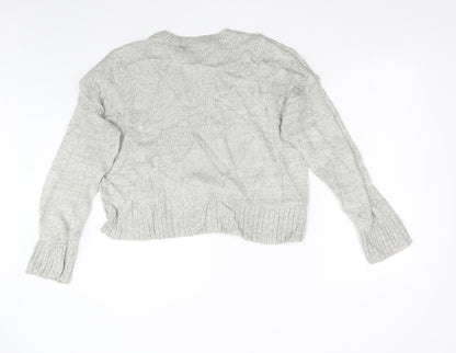 Womens UK Size L New Look Grey Pullover Jumper
