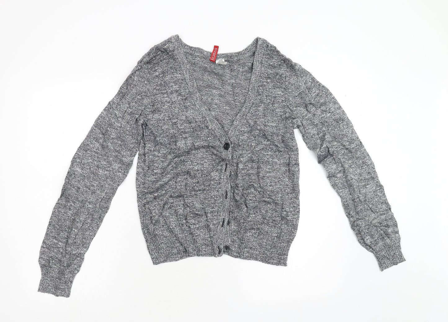 Divided Womens Grey  Knit Cardigan Jumper Size M