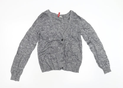 Divided Womens Grey  Knit Cardigan Jumper Size M