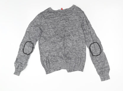 Divided Womens Grey  Knit Cardigan Jumper Size M