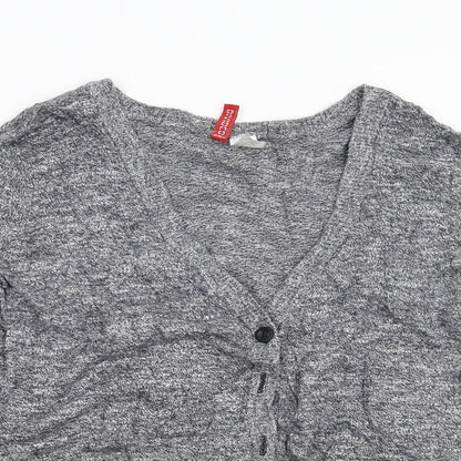 Divided Womens Grey  Knit Cardigan Jumper Size M