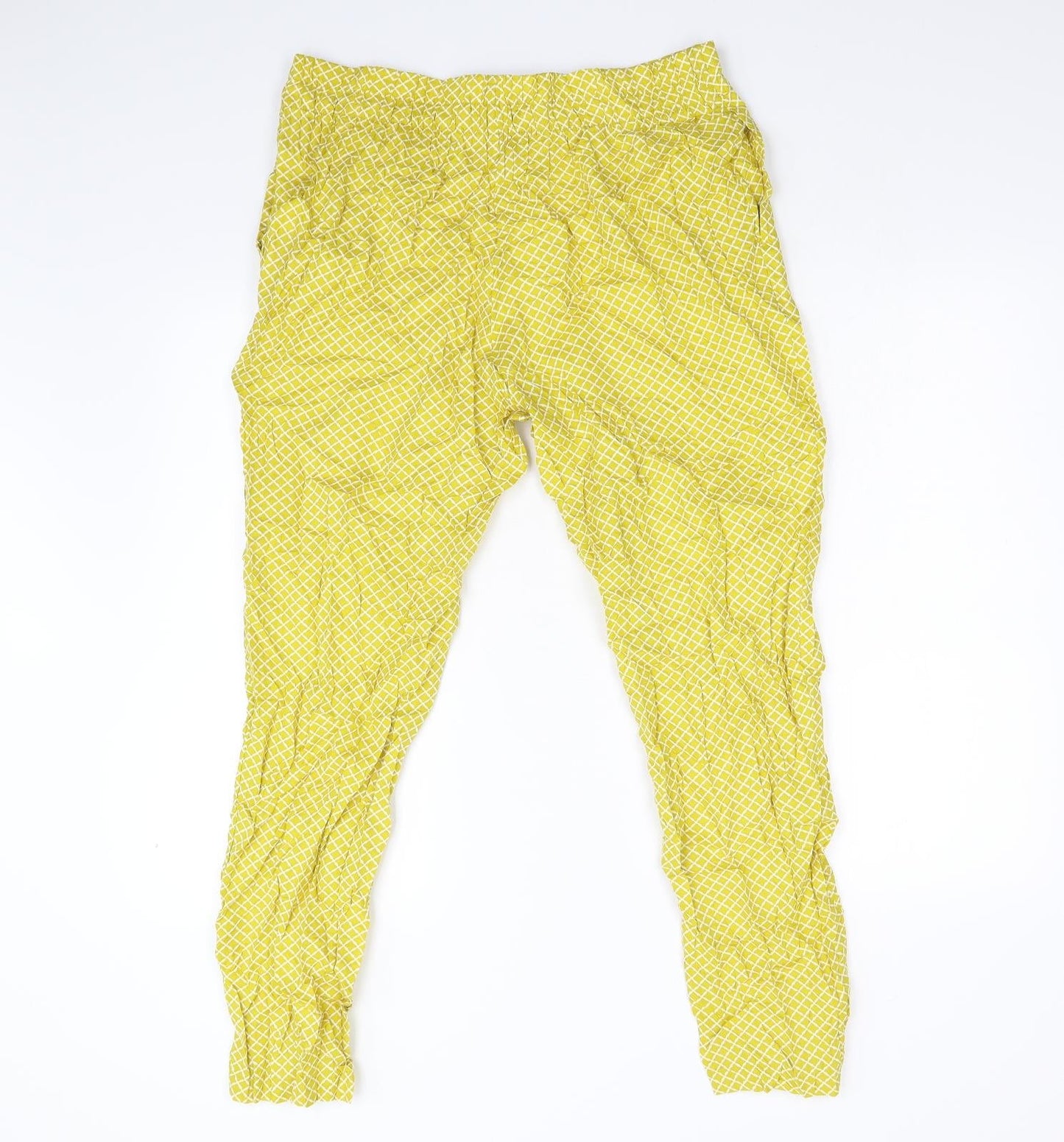 Womens UK Size 14 M&S Regular Fit  Yellow Trousers