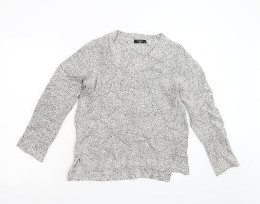 Womens UK Size 14 M&Co Grey Pullover Jumper