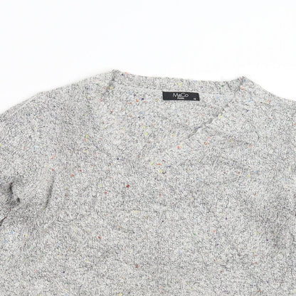 Womens UK Size 14 M&Co Grey Pullover Jumper