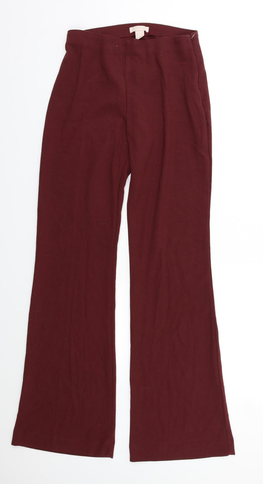 Womens UK Size S H&M Regular Fit  Purple Trousers