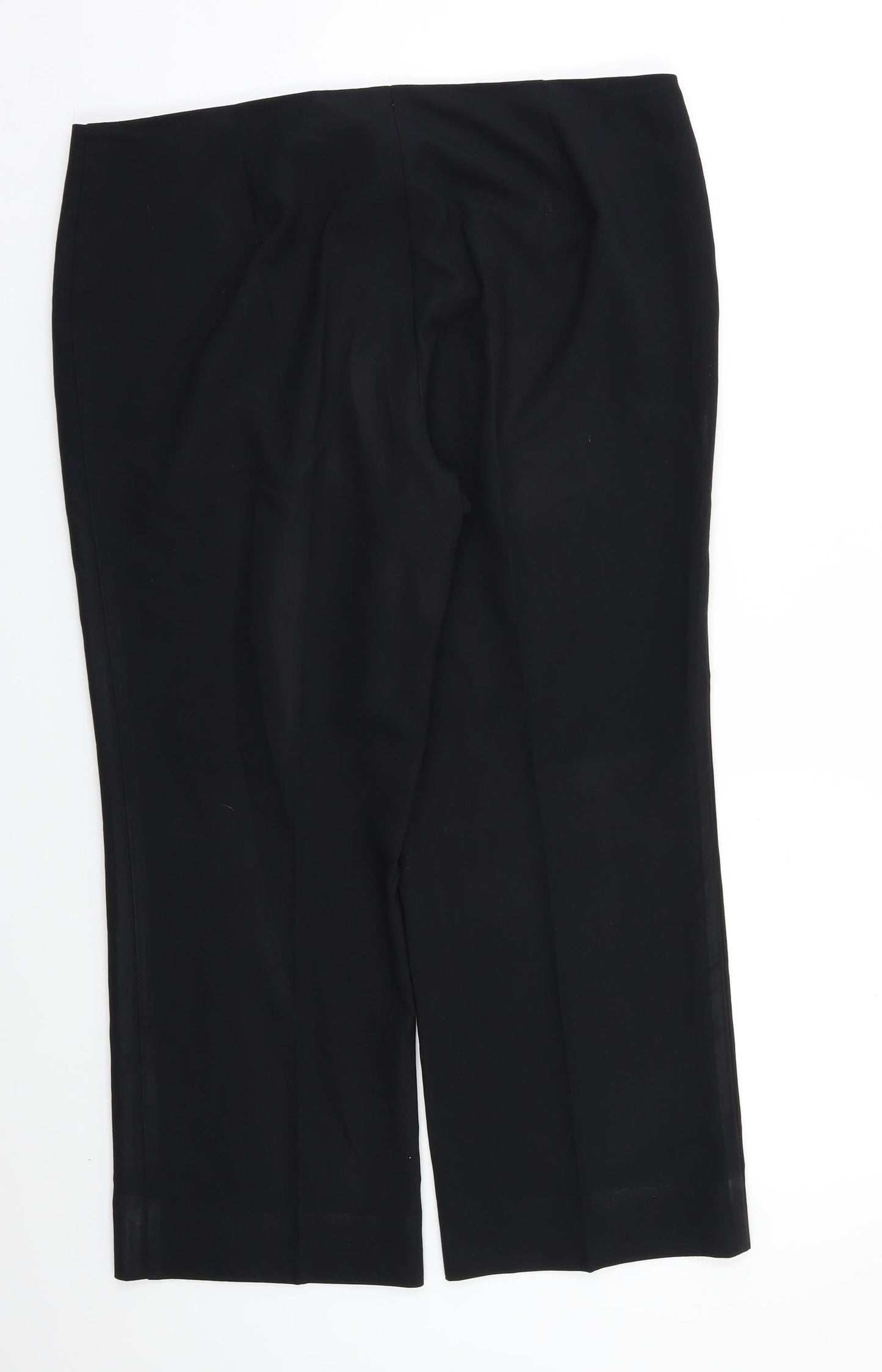 Womens UK Size 16 M&S Regular Fit Dress Pants Black Trousers