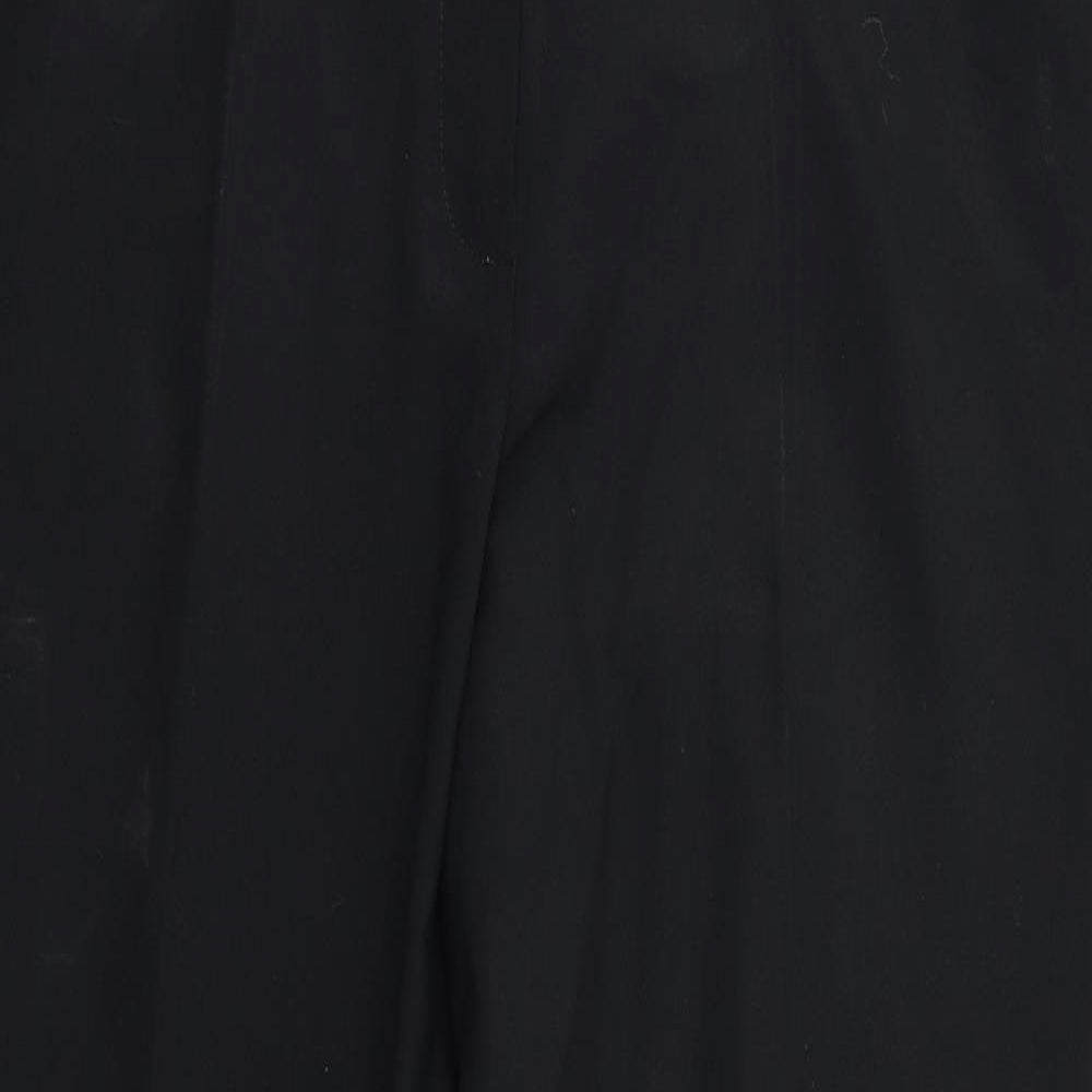 Womens UK Size 16 M&S Regular Fit Dress Pants Black Trousers