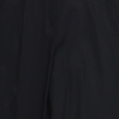 Womens UK Size 16 M&S Regular Fit Dress Pants Black Trousers