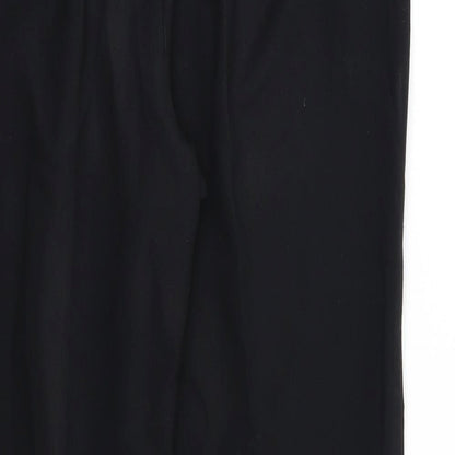 Womens UK Size 16 M&S Regular Fit Dress Pants Black Trousers