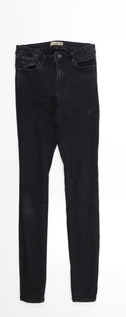 Denim & Co. Womens Black   Skinny Jeans Size 10 L30 in