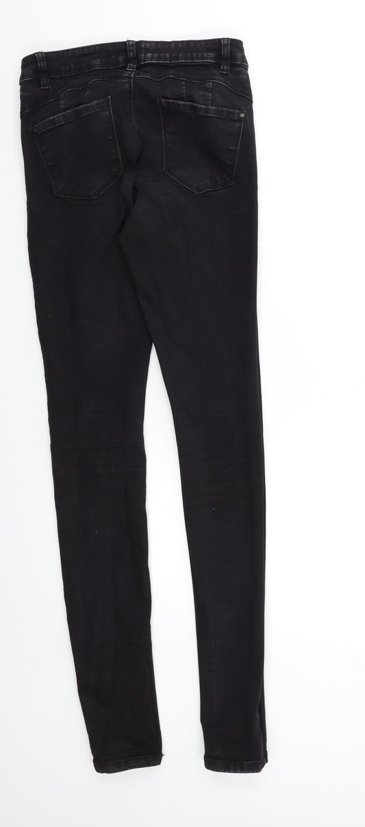 Denim & Co. Womens Black   Skinny Jeans Size 10 L30 in