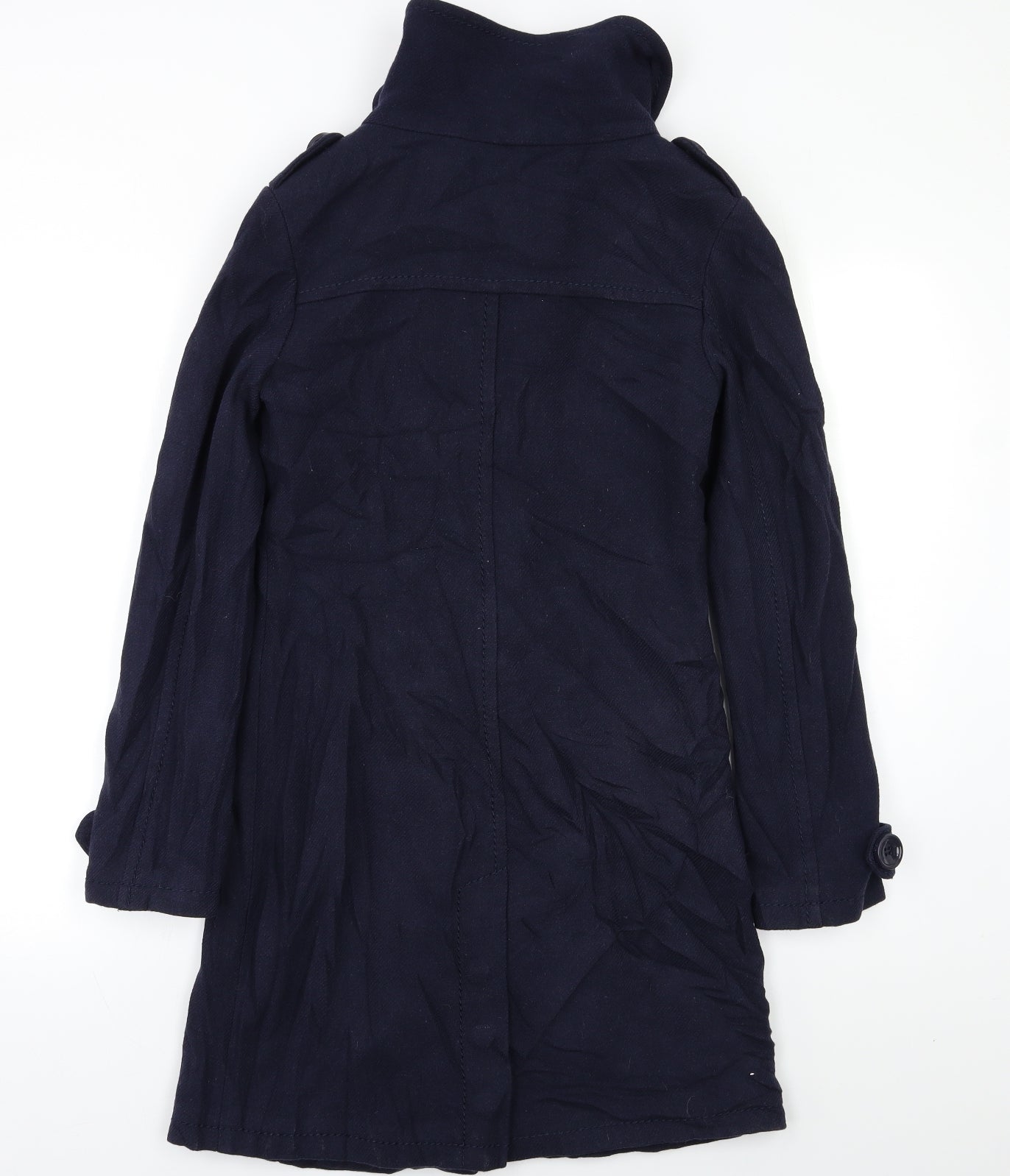Womens UK Size S H&M Blue Pea Coat