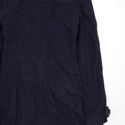 Womens UK Size S H&M Blue Pea Coat