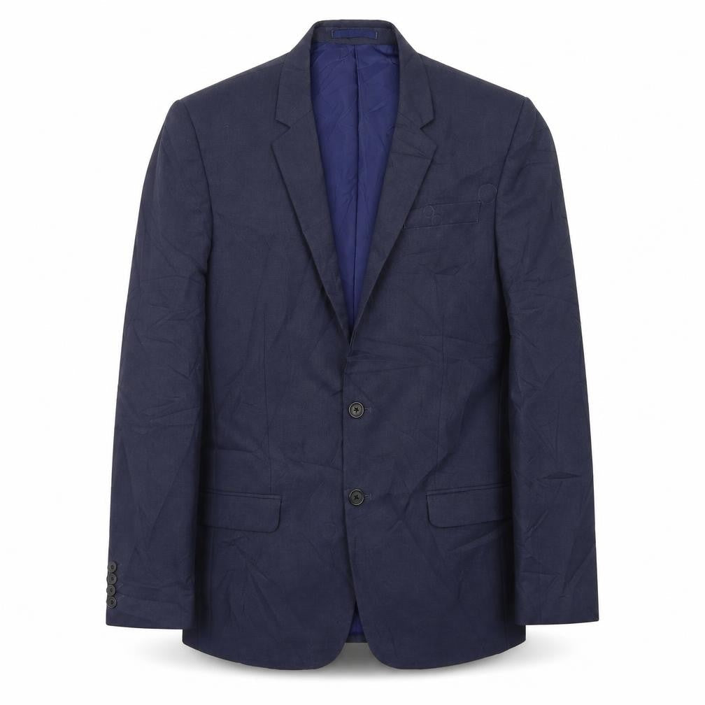 Mens UK Size 40 River Island Regular Blue Suit Jacket