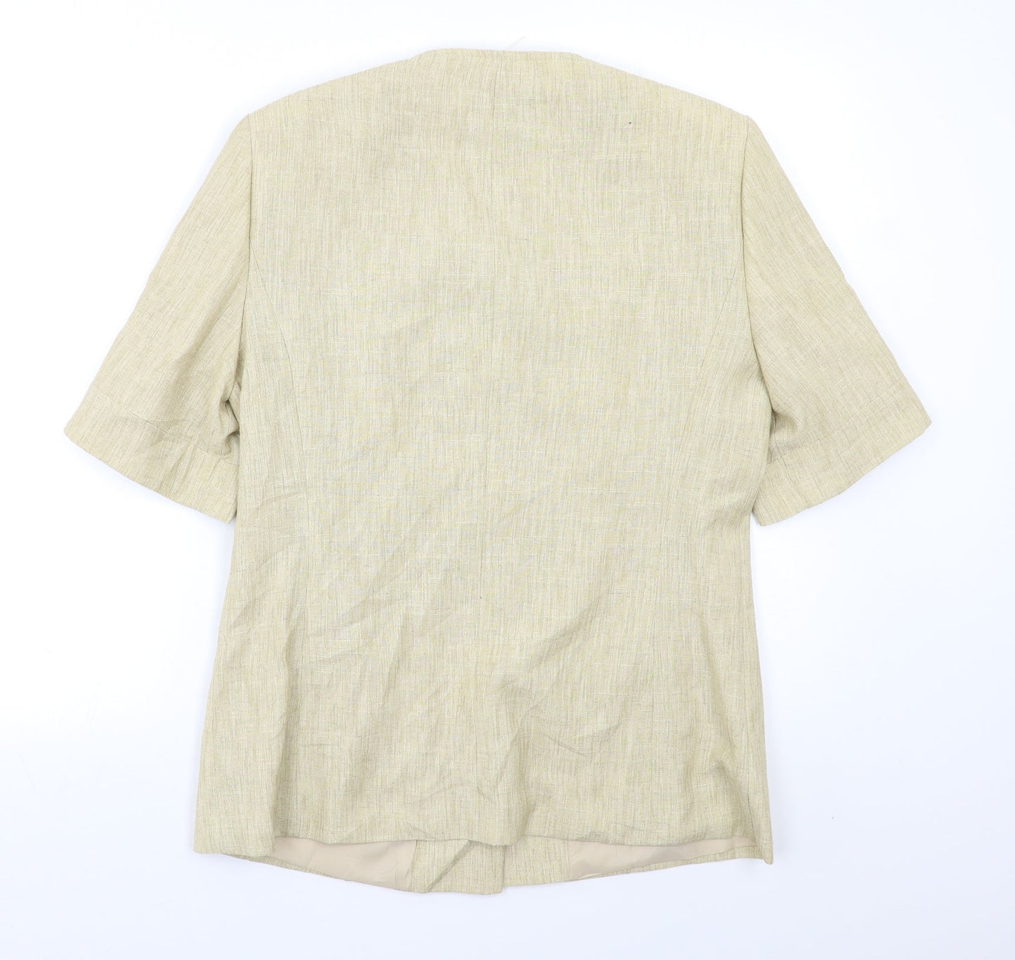 First Avenue Womens Beige   Jacket Blazer Size M