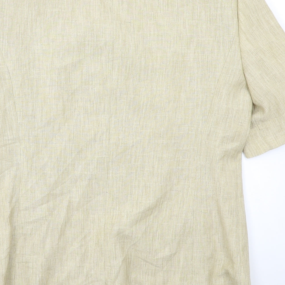 First Avenue Womens Beige   Jacket Blazer Size M