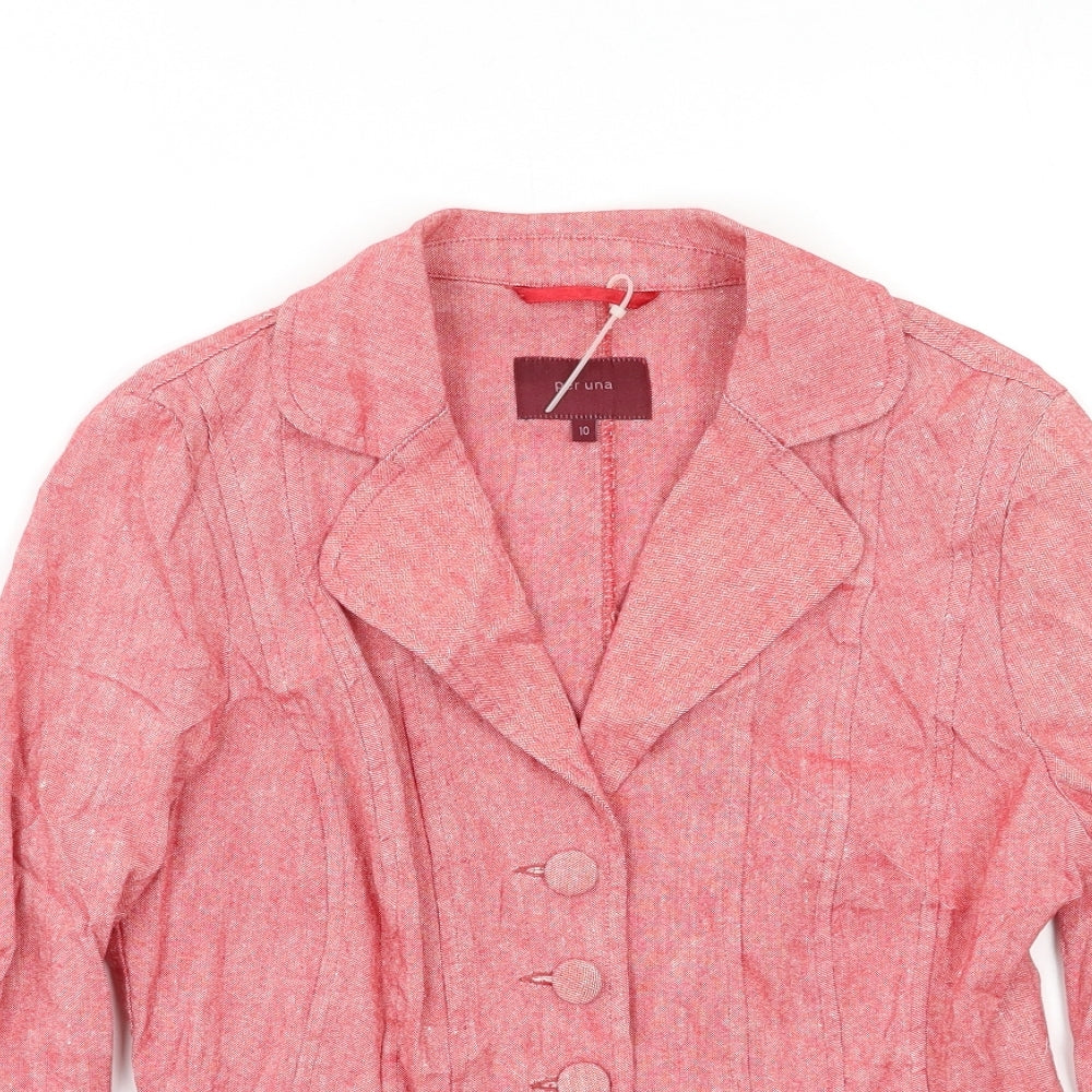 Womens UK Size 10 Per Una Red Jacket
