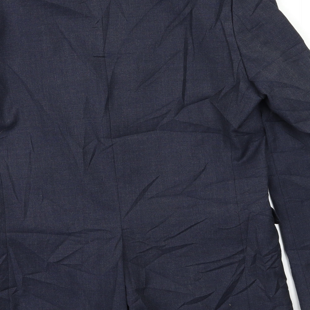 Mens UK Size 40 Cedar Wood State Regular Blue Suit Jacket