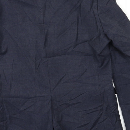 Mens UK Size 40 Cedar Wood State Regular Blue Suit Jacket