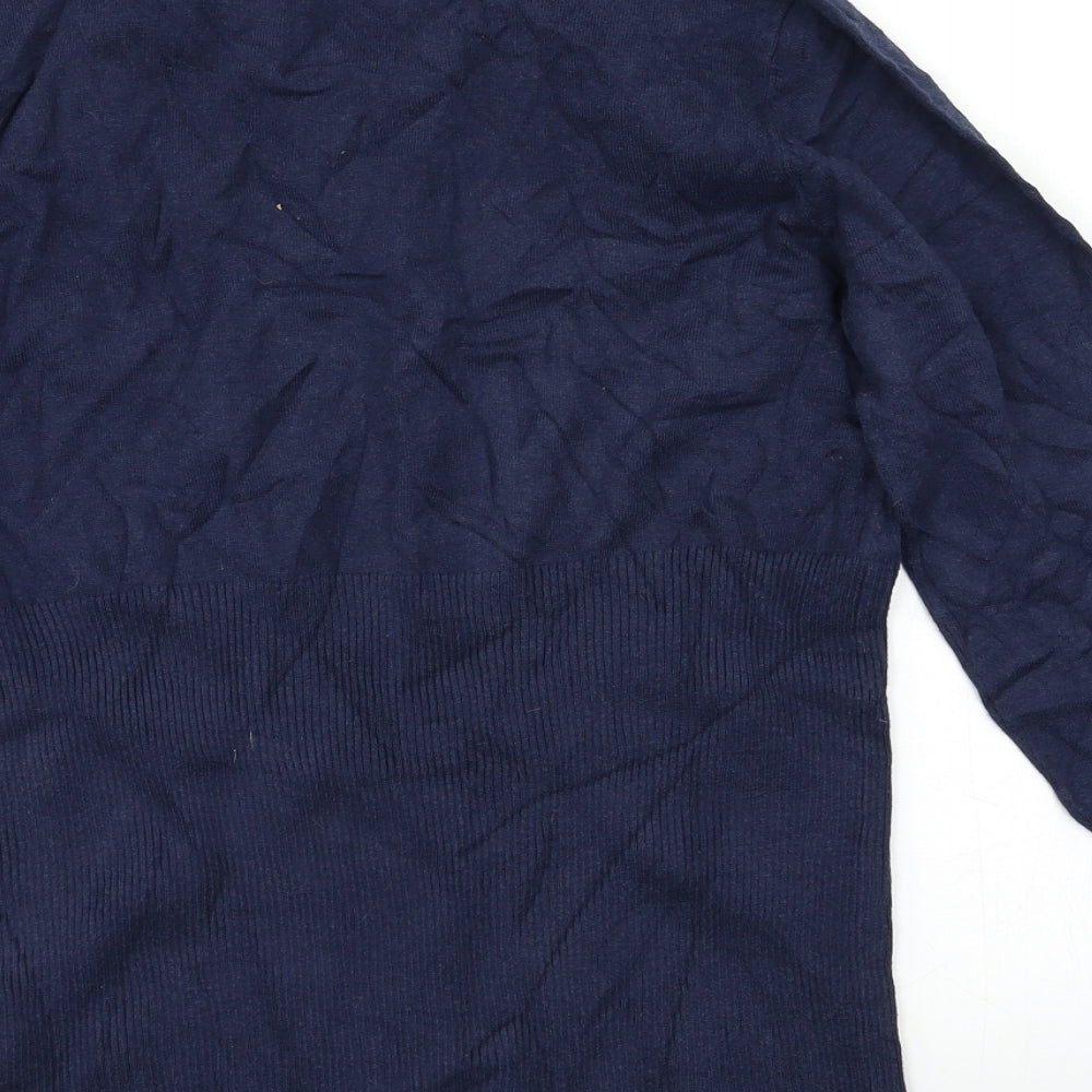 Womens UK Size M Preworn Blue Pullover Jumper