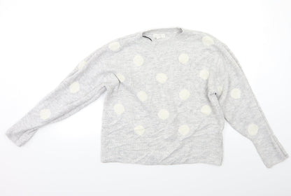 Womens UK Size S H&M Grey Pullover Jumper