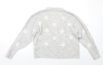 Womens UK Size S H&M Grey Pullover Jumper