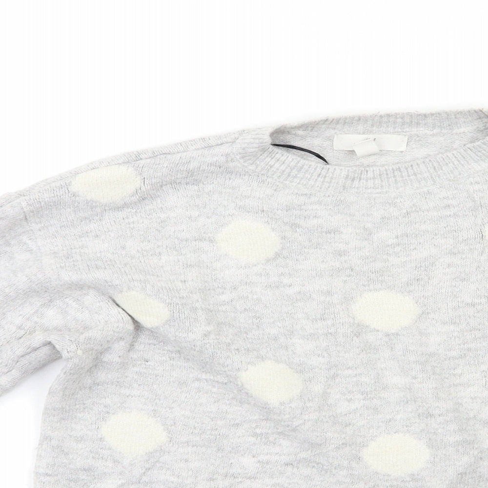 Womens UK Size S H&M Grey Pullover Jumper