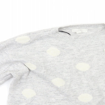 Womens UK Size S H&M Grey Pullover Jumper