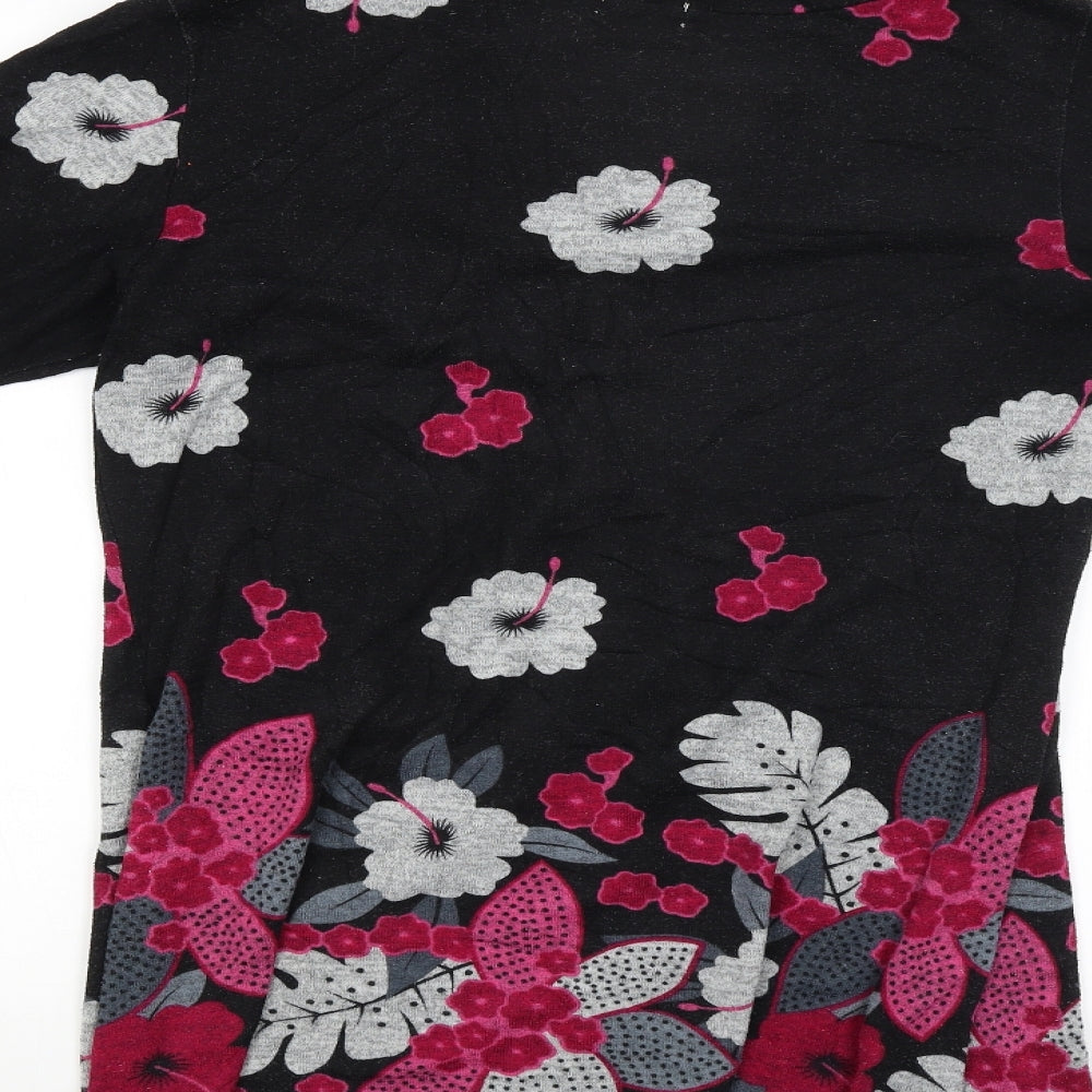 Quetzal Womens Black   Pullover Jumper Size M