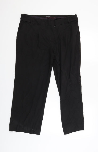 NEXT Womens Black   Trouser Suit Suit Trousers Size 14 L25 in