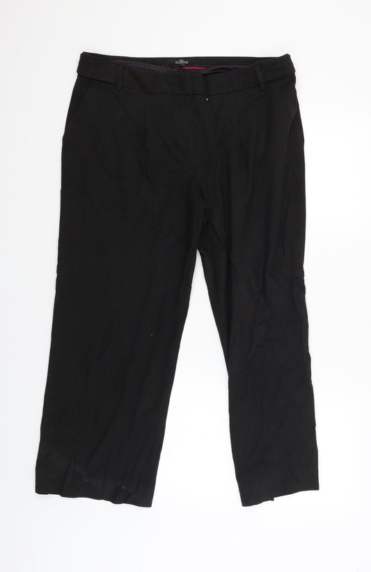 NEXT Womens Black   Trouser Suit Suit Trousers Size 14 L25 in