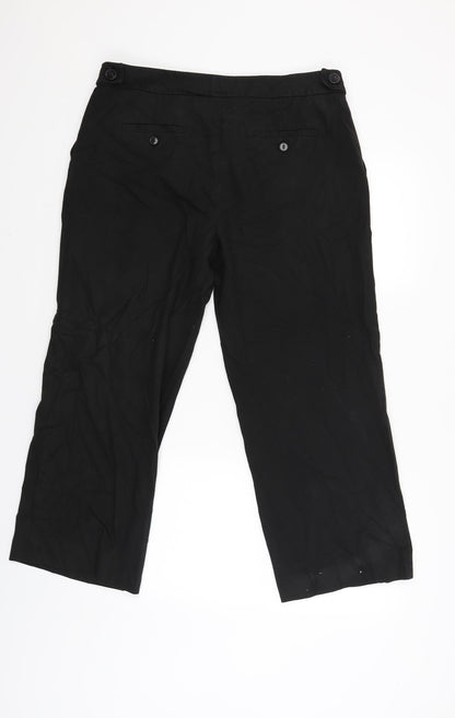 NEXT Womens Black   Trouser Suit Suit Trousers Size 14 L25 in