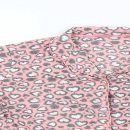 George Womens Pink Solid  Babydoll Pyjama Top Size 12