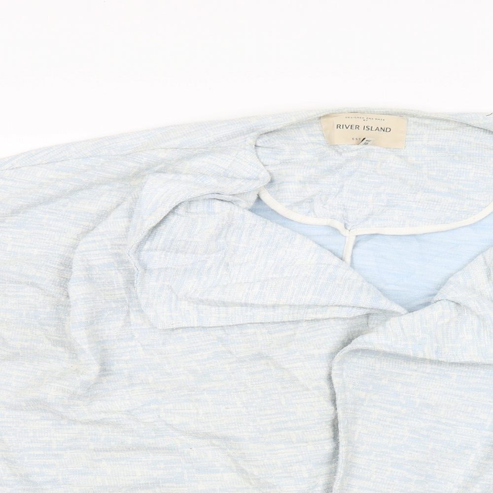 Womens UK Size 12 River Island Blue Cardigan Jumper
