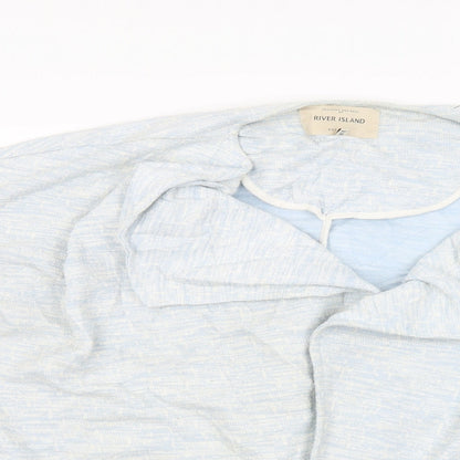 Womens UK Size 12 River Island Blue Cardigan Jumper