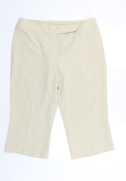 Womens UK Size 18 Evie Regular Fit  Beige Trousers