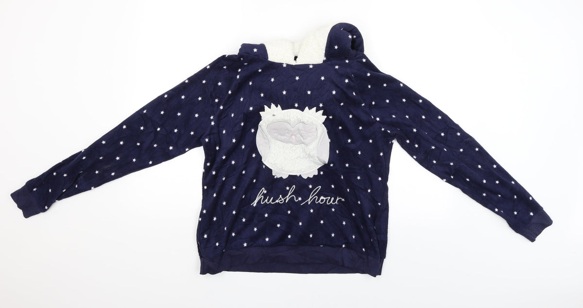 Marks & Spencer Womens Blue   Pullover Hoodie Size 14