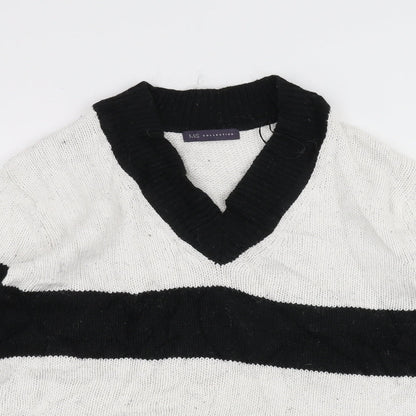 Womens UK Size S Marks and Spencer White Pullover Jumper