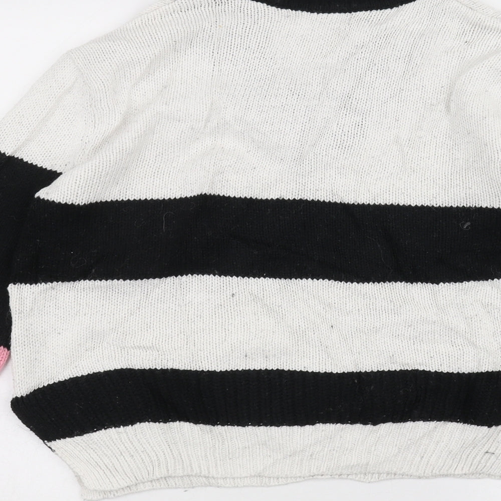 Womens UK Size S Marks and Spencer White Pullover Jumper