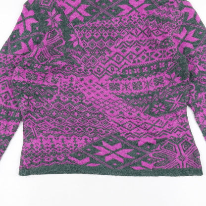 Womens UK Size S French Connection Purple Pullover Jumper