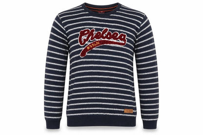 IFBA Boys Blue Striped  Pullover Jumper Size 12 Years