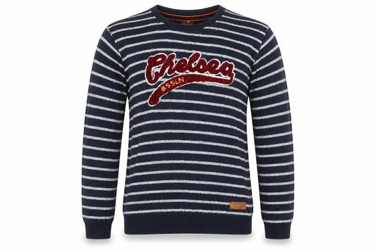 IFBA Boys Blue Striped  Pullover Jumper Size 12 Years