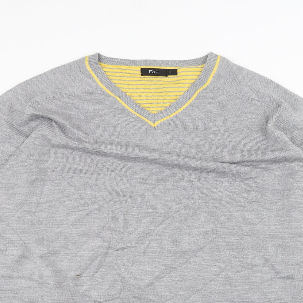 F&F Womens Grey   Pullover Jumper Size L